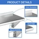 thumbnail image 5 of Estantería ROCKPOINT de acero inoxidable, 25 x 40 cm, 86 kg, 2 unidades, 5 of 7