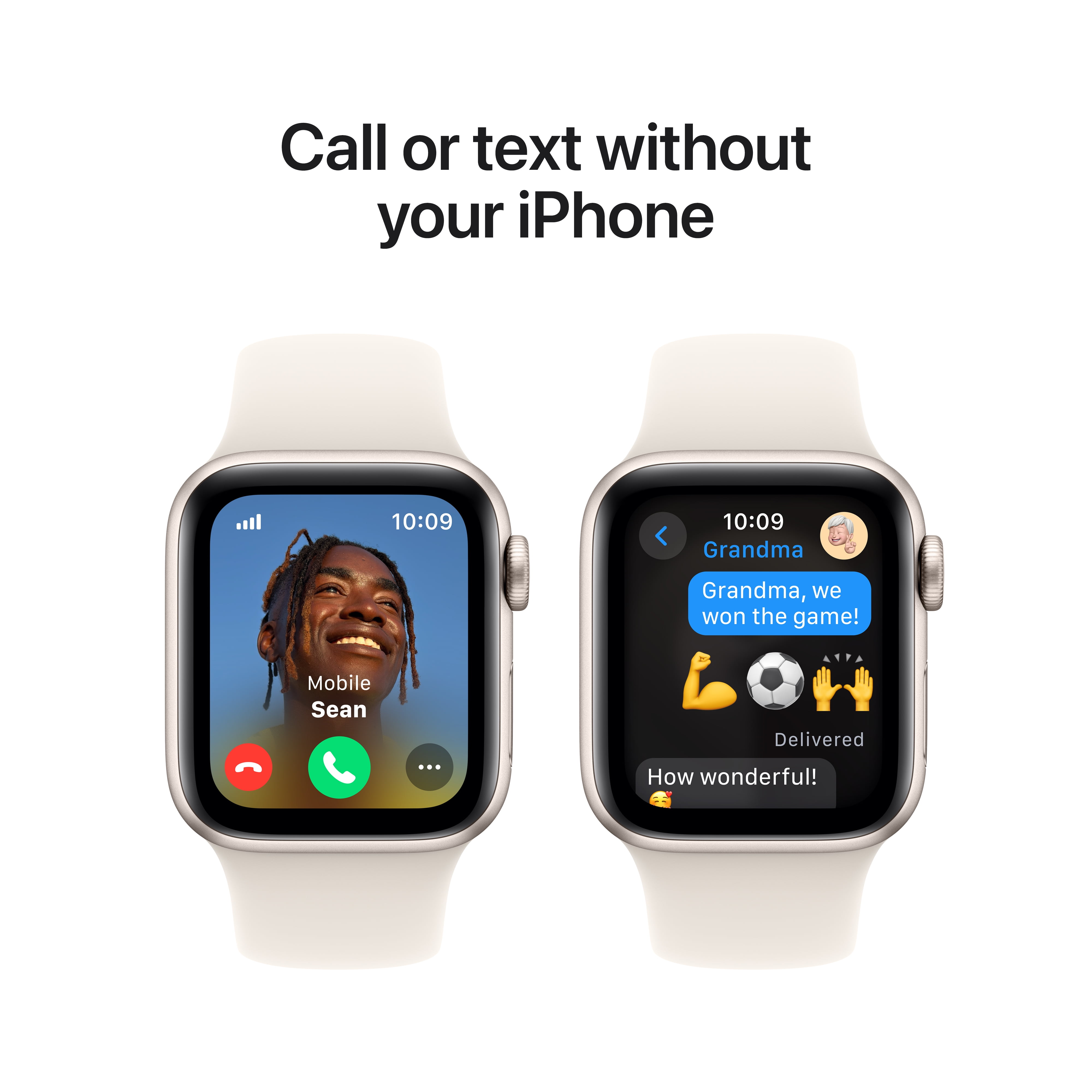 Apple Watch SE (2nd Gen) [GPS + Cellular] Smartwatch with 40mm Starlight Aluminum Case with Starlight Sport Band - M/L. Fitness & Sleep Tracker, Crash Detection, Heart Rate Monitor