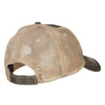 thumbnail image 4 of Skull Spade Heat Transfer Designed Low Profile Cotton Mesh Cap - Brown Khaki OSFM, 4 of 5