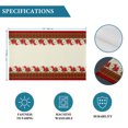thumbnail image 6 of Christmas Placemats Set of 6, Winter Xmas Poinsettia Red Green Plaid Washable Wipeable Table Mats for Dining Tables, Indoor Outdoor Kitchen Place Mats for Holiday Party Table Decor, 6 of 9