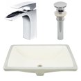 thumbnail image 1 of American Imaginations 20.75-in. W CSA Rectangle Bathroom Undermount Sink Set In Biscuit - Chrome Hardware - Overflow Drain Incl. AI-27107, 1 of 9