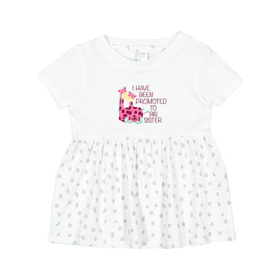 Inktastic I Have Been Promoted to Big Sister Pink Girls Baby Dress
