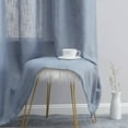 thumbnail image 4 of THD Serena Faux Linen Textured Semi Sheer Transparent Window Grommet Long Thick Curtain Panels, Pair, 4 of 4