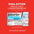 thumbnail image 2 of Sudafed PE Head Congestion Plus Mucus Sinus Decongestant, Guaifenesin, Phenylephrine HCI, 24 Count, 2 of 8