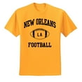 thumbnail image 2 of City of New Orleans NO American Football Fantasy Fan | Mens Sports Graphic T-Shirt, Gold, Medium, 2 of 4