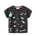 thumbnail image 1 of adviicd T-Shirts Amusants pour Enfants T-Shirt à Manches Courtes pour Garçons à Col Ras du Cou avec Graphique Noir,100, 1 of 5
