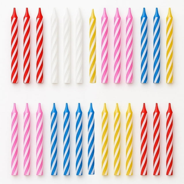 Birthday Candle - 72 Count Mix Color Birthday Candles for Cake, Cake Candle for Birthday, Party Small Candles