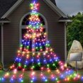 thumbnail image 1 of Decoraciones solares para patio Luces de estrellas 8 modos Luces de estrellas de jardín con energía solar impermeables al aire libre para Navidad Fiesta de bodas Decoración de pared Twi, 1 of 5