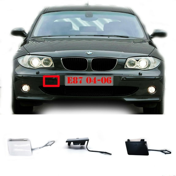 Trimla Front Tow Cover for 04-06 Fit BMW 1 series E87 5door Hatchback 116d 114d 118d 125i 128i 135i 2004 2005 2006 bumper Hook Eye Cap 51120033977 White