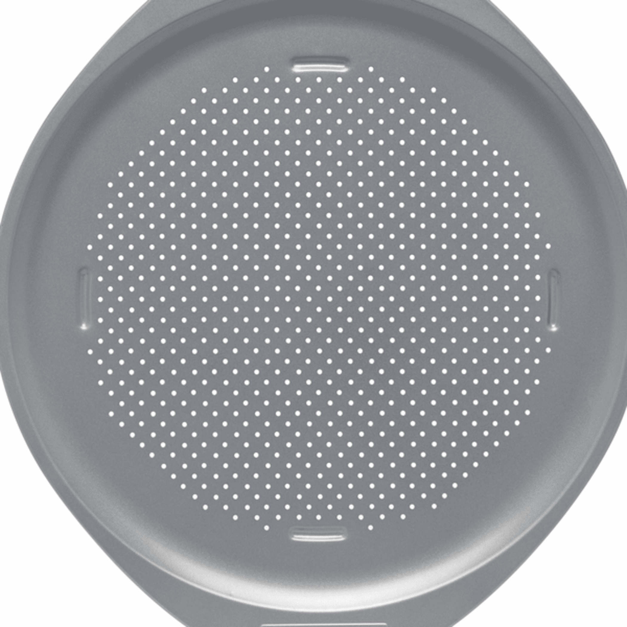 Farberware GOLDENBAKE 15.5 Inch Nonstick Perforated Pizza Pan, Dishwasher Safe and Oven Safe to 450°F, Light Gray