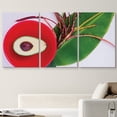 thumbnail image 2 of wall26 Canvas Print Wall Art Avocado on Tropical Banana Leaf Food Culinary Photography Realism Decorative Natural Colorful Vibrant Diet for Living Room, Bedroom, Office - 24"x36"x3 Panels, 2 of 5