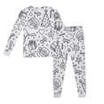 thumbnail image 1 of WENXIAOO Pyjamas de Noël Coloriez Vos Propres Pyjamas Haut à Manches Longues à Col Rond avec Pantalon de Pyjama pour Enfants Pyjamas des Fêtes Coloriez Vos Propres Motifs Amusants, 1 of 3
