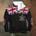 thumbnail image 1 of British- High Neck Half Zip Pullover Sweatshirt For Casual Outdoor Warmth And Soft Lined Comfort In Fall Winter, 1 of 3