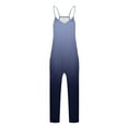thumbnail image 6 of QATAINLAV Jumpsuits for Women Dressy Casual Sleeveless Jumpers Loose Wide Legs Onesie Pants with Pockets, Light Blue, XL, 6 of 8