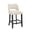 Beige-black legs, variant on Vknow Furniture Bar Stools Set of 2, 26" Upholstered Counter Height Bar Stools, Modern Counter Stools with Wood Legs for Kitchen Island Dining Room Bar,Green