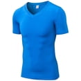thumbnail image 4 of Uccdo Men's Compression Baselayer Athletic Workout T Shirts, 4 of 5