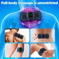 thumbnail image 4 of Mini Massager, Muscle Body Massager with 5 Pcs Pads and 19 Speed 8 Modes, Sticker EMS Pulse Massager Relax for Arm, Leg Shoulder, Waist, 4 of 8