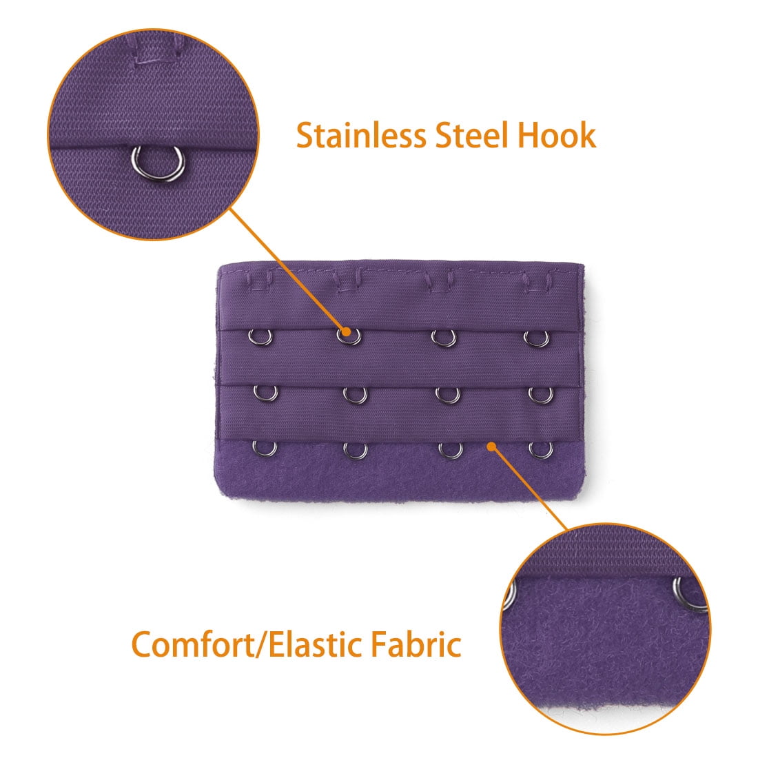 Pack De 3 Extensions De Soutien-Gorge à Crochets Souples Et Confortables, 5,7 Cm