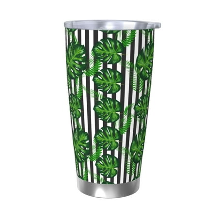 

Gukieu Palm Greenery Print 20OZ Car Cup Vacuum Stainless Steel Leak-proof Thermos Cup Unisex Suitable for Home Outdoor and Sports-Without Straw