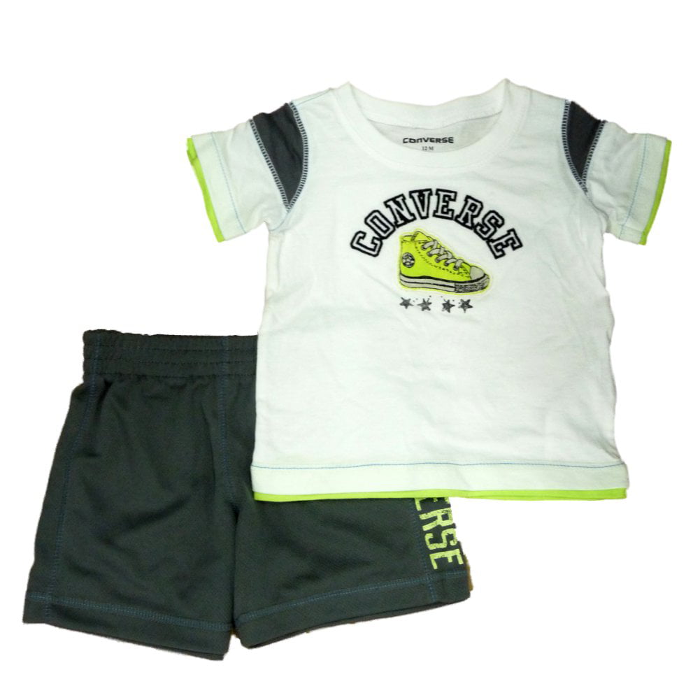 Converse - Converse Infant Toddler Boys 2 Piece Athletic T-Shirt Gray Mesh  Shorts Set 12m - Walmart.com - Walmart.com