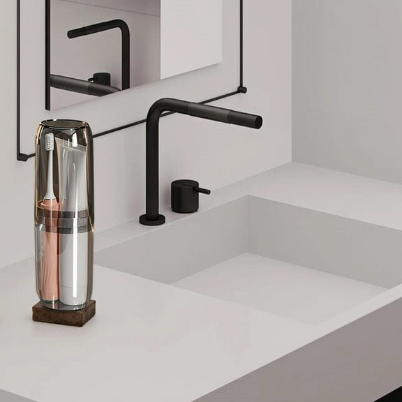 Vadktai Travel Toothbrush & Toothpaste Case, Toothbrush Travel Holder with Cup Portable Travel Toothbrush Case Holder Toothbrush Travel Container for Camping School Business Trip Bathroom