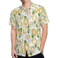 thumbnail image 4 of High Quality Hawaiian Shirts for Men Short Sleeve Aloha Beach Shirt Floral Summer Casual Button Down Shirts Blouses FDTAF5, 4 of 7