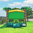 thumbnail image 4 of JumpOrange Tropical Theme Commercial Grade Bounce House with Blower, for Kids & Adults, Green, 4 of 7