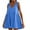Clearance-Blue-Z, variant on Mini Dresses for Women Cute Babydoll Dress Summer Sleeveless V Neck Sundress Fashion Solid Color Beach Dress Loose Flowy Pleated Dresses 2025 Army Green XXL