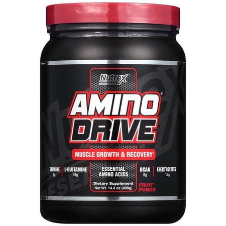 Nutrex Research Amino Drive Powder, Fruit Punch, 30 Servings