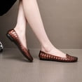 thumbnail image 4 of yanyinfootwear Women's Shoes Waterproof Jelly, Square Toe, Brown, 36, 4 of 5