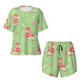 thumbnail image 2 of Yiaed Cute Poodle Dog Print Short Sleeve Pajama Sets for Women Casual Crew Neck 2 Piece Lounge Sets Women's Short-Sleeved Pajama-4X-Large, 2 of 5