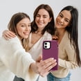 thumbnail image 7 of I-HONVA For iPhone 11 Case,3-Layer Military Grade Drop Protection Anti-Slip Bumper Rugged Shockproof Dustproof Protection 6.1 inch Phone Case,Deep Purple Pink, 7 of 7