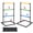 Black, variant on Sweetcrispy Ladder Ball Game Set Portable Ladder Toss for Backyard Tailgates Campsites and Family Fun, Black