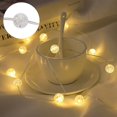 thumbnail image 4 of Globe String Lights For Bedroom, Decorative , Christmas, Crystal Crackle Ball Lights, 4 of 5