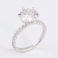 thumbnail image 5 of solitaire jewels 2CT Round Moissanite Hidden Halo Engagement Ring For Women, 10K Rose Gold, 5 of 6