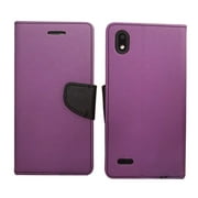 For ZTE Z1 Gabb Wireless Wallet Pouch Cover Cell Phone Case - Purple