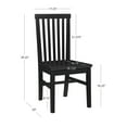 thumbnail image 3 of Linon Talley Dining Chair, Set of 2, Black, 3 of 13