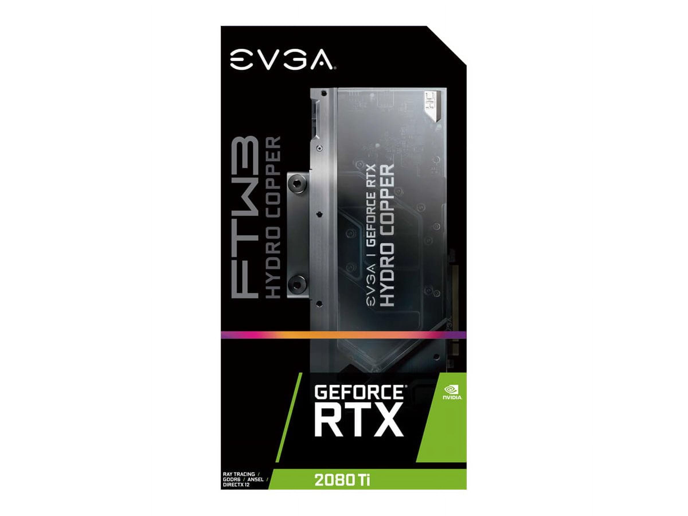 EVGA GeForce RTX 2080 Ti FTW3 ULTRA HYDRO COPPER GAMING Graphics card GF RTX 2080 Ti 11 GB GDDR6 PCIe 3.0 x16 HDMI 3 x DisplayPort USB C Walmart