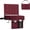 Burgundy, variant on Stadium Seat for Bleachers with Back Support, Portable Bleacher Seat with Wide Comfy Padded Cushion, Metal Hook, Folding Stadium Chair with Shoulder Strap, Carry Handle, Cup Holder