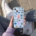 thumbnail image 4 of Evil Eyes Collage Clear Case for iPhone 13 Mini,Aesthetic Art Design Case for Men Women,Unique Soft Transparent TPU Bumper Case Cover, 4 of 5