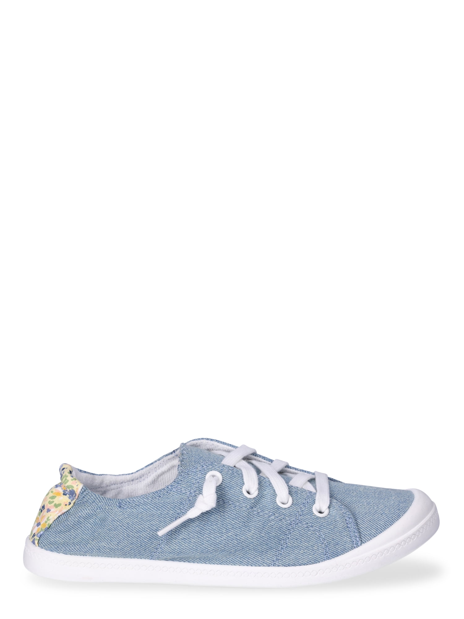 Time and Tru Women's Scrunch Back Slip On Sneakers, Sizes 7-12, Wide Width Available