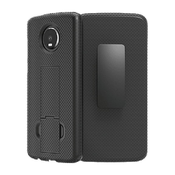 Verizon Shell Holster Combo Case for moto z4 - Black
