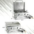 thumbnail image 3 of Costway 20,000 BTU Stainless Steel Propane Grill for Outdoor Camping Picnics Tailgating Sliver, 3 of 10