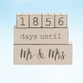 thumbnail image 4 of Gymnture Vintage Wooden Wedding Countdown Calendar Block, 4 of 10