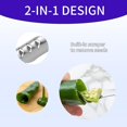 thumbnail image 5 of 2Pack Pepper Corer Tool & Zucchini/Cucumber Corer Newness Stainless Steel Core Deseeder Kitchen Tool with Serrated Slice and Rubber Handle For Roasting Poppers - Kitchen and BBQ Accessories, 5 of 5