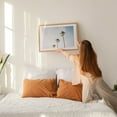 thumbnail image 2 of Palms, Laguna Beach - Laguna Beach California Photography Palm Tree Tropical Minimalist Summer Nature Beach Coastal Oak Framed Wall Art Print 5 x 7 inches, 2 of 6