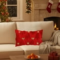 thumbnail image 5 of Linnome Festive Tree Pattern Pillow, Soft Couch Cushion for Chair Sofa, Christmas Theme Living Room Decor, 5 of 6