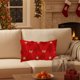 thumbnail image 5 of Cojín Decorativo con Diseño de Árbol de Navidad y Copos de Nieve | Cojín Suave para Sofá o Sillón, Ideal para La Decoración de La Sala de Estar - Poliéster Rojo, 30 X 50 Cm - 1 Unidad, 5 of 6