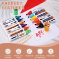 thumbnail image 3 of Uxcell Poster Markers, 2Pcs Large Capacity Permanent Huge Banners Posters Markers Bold Thick Chisel Tip Pen for Painting Drawing on Plastic Glass Wood Fabric Canvas, Brown(0.2" Tip Width), 3 of 7