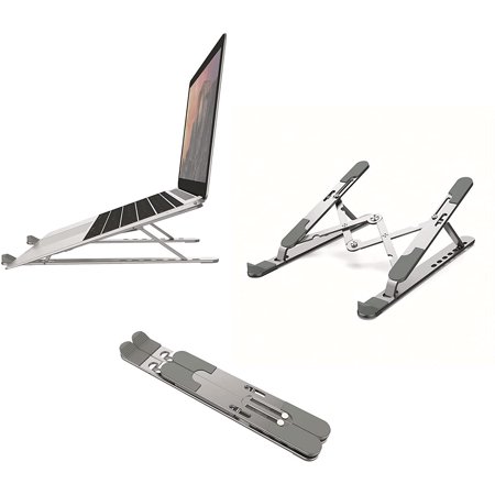 Aluminum Alloy Folding Desk Notebook Stand, Portable Adjustable ...